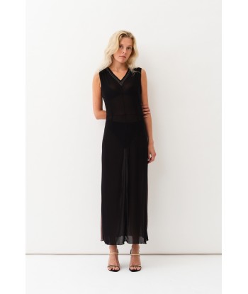 Teget Anka Dress — Noir / Hazel la colonne vertébrale