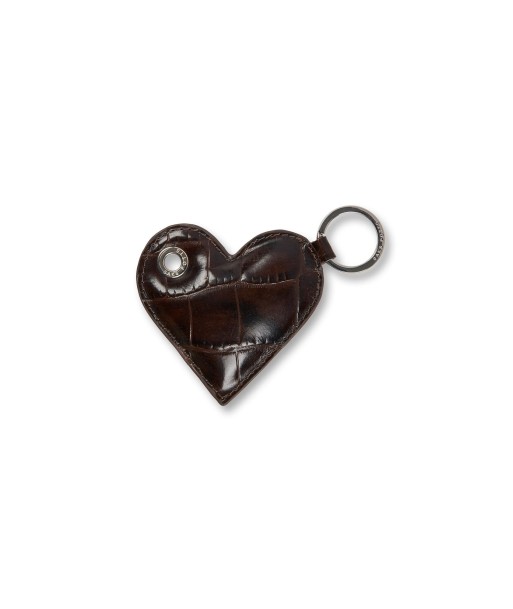 Heart Keychain — Brown Croco offre 