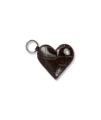 Heart Keychain — Brown Croco offre 