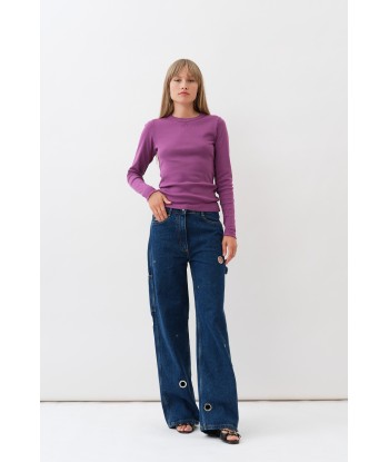 Eyelet Salma Jeans — Indigo Blue votre