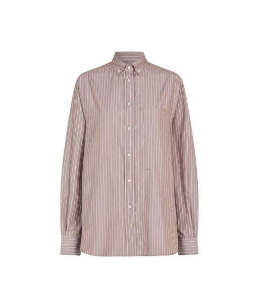 William Shirt — Brown Shadow Stripe Economisez 