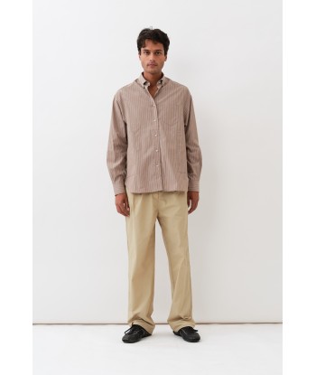 William Shirt — Brown Shadow Stripe Economisez 