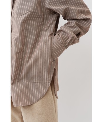 William Shirt — Brown Shadow Stripe Economisez 