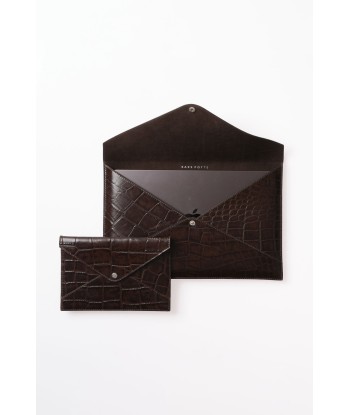 Big Envelope Bag — Brown Croco Comparez plus de prix