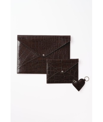 Big Envelope Bag — Brown Croco Comparez plus de prix