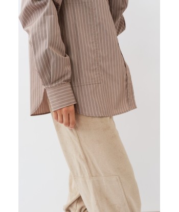 William Shirt — Brown Shadow Stripe Economisez 