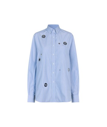 Eyelet William Shirt — Noble Blue Voir les baskets