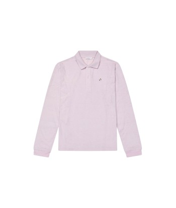 Terrycloth Polo Shirt — Strawberry Milk 2023