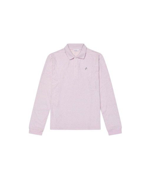 Terrycloth Polo Shirt — Strawberry Milk 2023