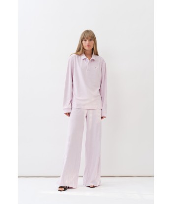 Terrycloth Polo Shirt — Strawberry Milk 2023