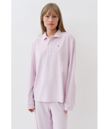 Terrycloth Polo Shirt — Strawberry Milk 2023