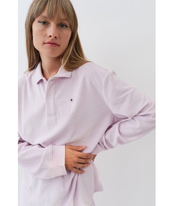 Terrycloth Polo Shirt — Strawberry Milk 2023