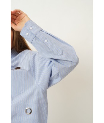 Eyelet William Shirt — Noble Blue Voir les baskets