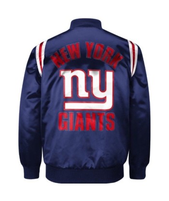 Exclusive: Authentic New York Giants Starter NFL satin  jacket - Blue de votre