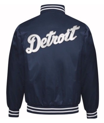 Exclusive: Authentic Starter Detroit Tigers MLB satin  jacket - Navy/White acheter en ligne