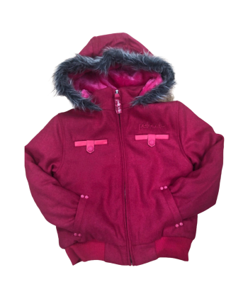 Kids Pelle Pelle Wool Hooded Bomber Jacket - pink 2 - 3 jours ouvrés.