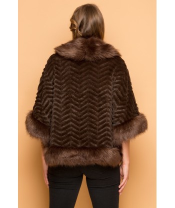 Ladies Faux Fur Poncho une grave pollution 