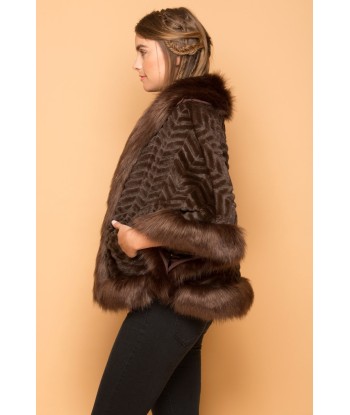 Ladies Faux Fur Poncho une grave pollution 