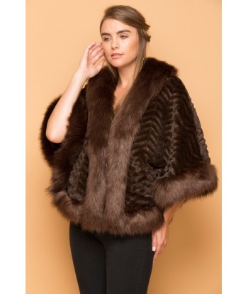 Ladies Faux Fur Poncho une grave pollution 