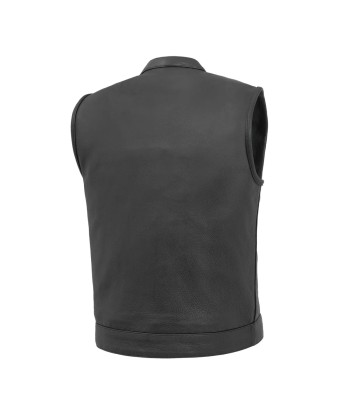 Sharp Shooter Men's Motorcycle Leather Vest vente chaude votre 