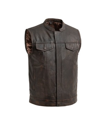 Sharp Shooter Men's Motorcycle Leather Vest vente chaude votre 