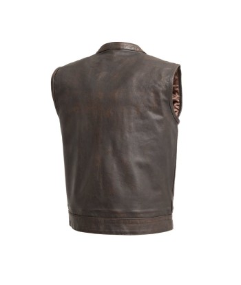 Sharp Shooter Men's Motorcycle Leather Vest vente chaude votre 