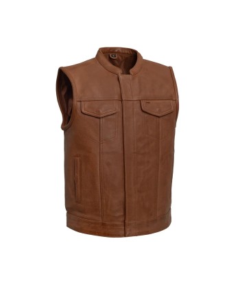 Sharp Shooter Men's Motorcycle Leather Vest vente chaude votre 