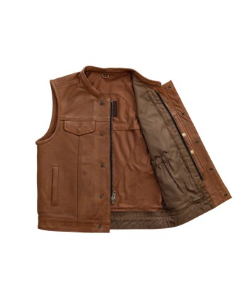 Sharp Shooter Men's Motorcycle Leather Vest vente chaude votre 