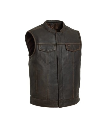 Sharp Shooter Men's Motorcycle Leather Vest vente chaude votre 