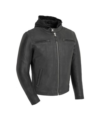 Street Cruiser Men's Motorcycle Leather Jacket Les magasins à Paris