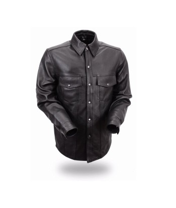 Milestone - Men's Leather Motorcycle Shirt en ligne