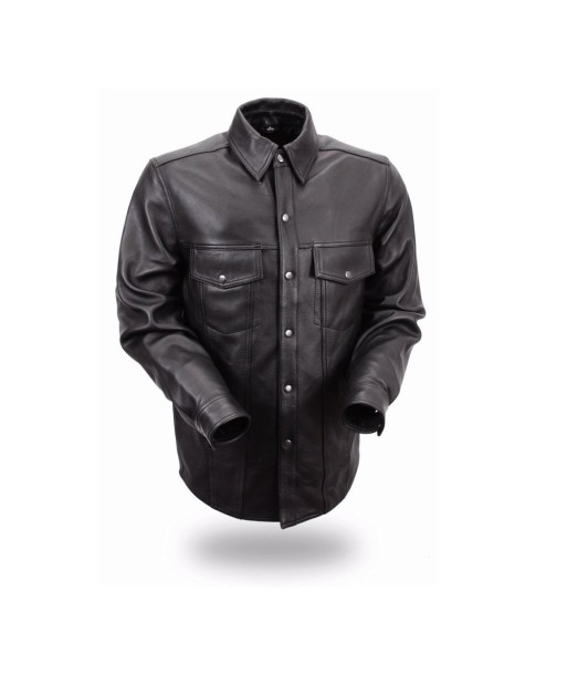 Milestone - Men's Leather Motorcycle Shirt en ligne