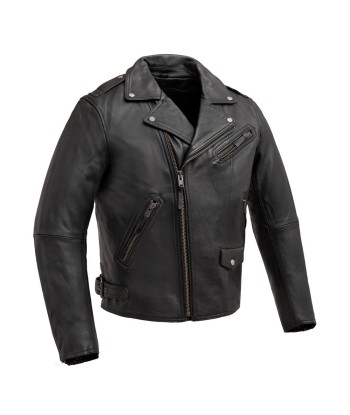 Enforcer Men's Motorcycle Leather Jacket Livraison rapide