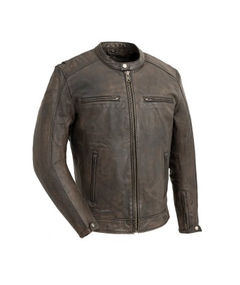 Hipster Men's Motorcycle Leather Jacket paiement sécurisé