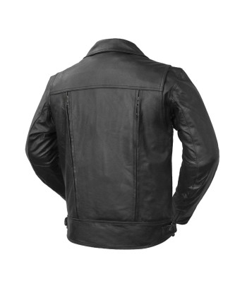 Mastermind Men's Motorcycle Leather Jacket de pas cher