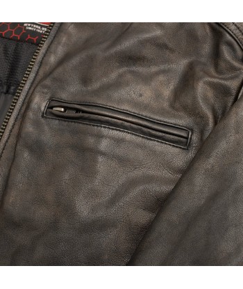 Hipster Men's Motorcycle Leather Jacket paiement sécurisé