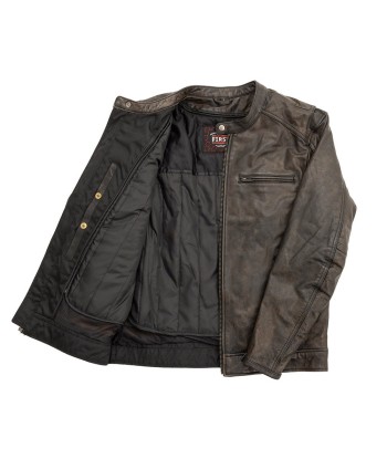 Hipster Men's Motorcycle Leather Jacket paiement sécurisé