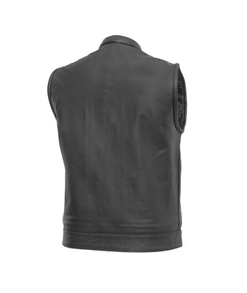 Blaster Men's Leather Motorcycle Vest solde