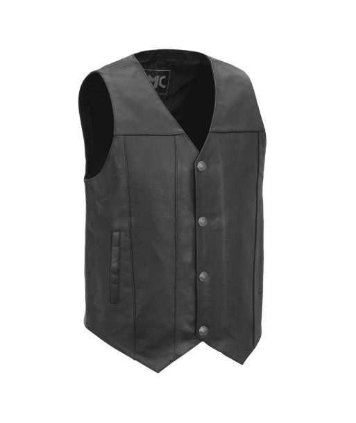 Gun Runner Men's Motorcycle Western Style Leather Vest du meilleur 