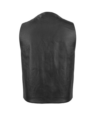 Gun Runner Men's Motorcycle Western Style Leather Vest du meilleur 