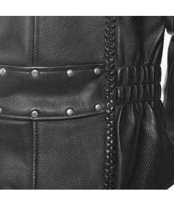 Allure Women's Motorcycle Leather Jacket vente chaude votre 