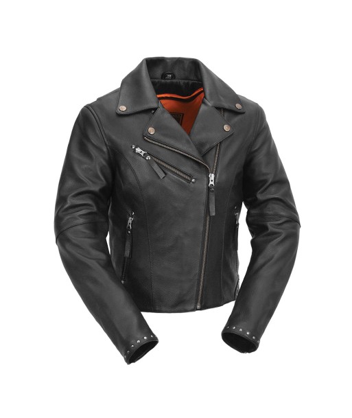 Scarlett Star - Womens Motorcycle Leather Jacket 2023