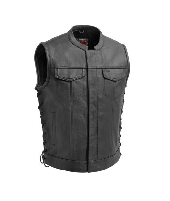 Sniper Men's Motorcycle Leather Vest meilleur choix