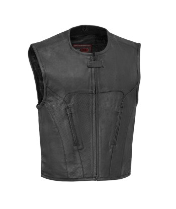 Raceway - Men's Motorcycle Perforated Leather Vest store