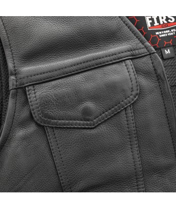 Badlands Men's Motorcycle Leather Vest Venez découvrir notre 