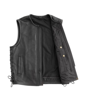 Venom Men's Motorcycle Leather Vest les ctes