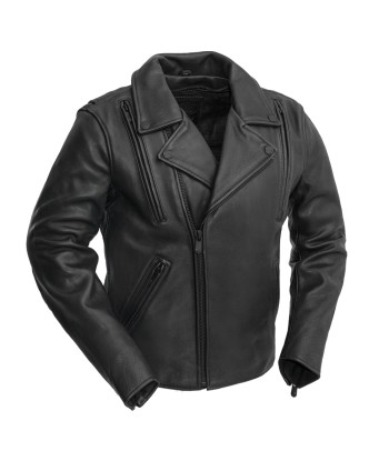 Night Rider Men's Motorcycle Leather Jacket de France