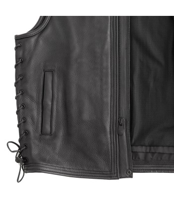 Venom Men's Motorcycle Leather Vest les ctes