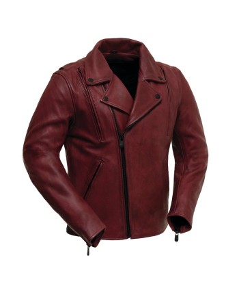 Night Rider Men's Motorcycle Leather Jacket de France