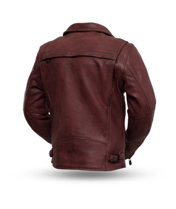 Night Rider Men's Motorcycle Leather Jacket de France